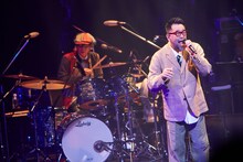 左から屋敷豪太、槇原敬之。（撮影：俵和彦）