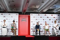 「『HITOSHI MATSUMOTO Presents ドキュメンタル』シーズン11 UNLIMITED」記者会見の様子。