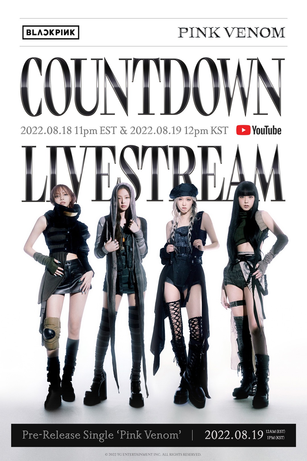 「'Pink Venom' COUNTDOWN LIVESTREAM」ビジュアル