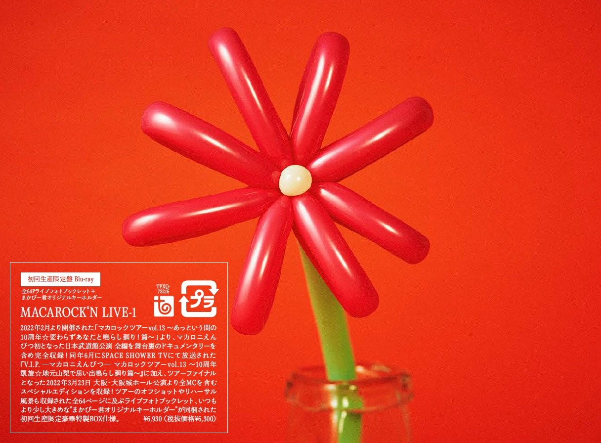 マカロニえんぴつ「MACAROCK'N LIVE-1」初回限定盤ジャケット