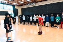 「第二回WACKメンズ合同オーディション2022」の様子。