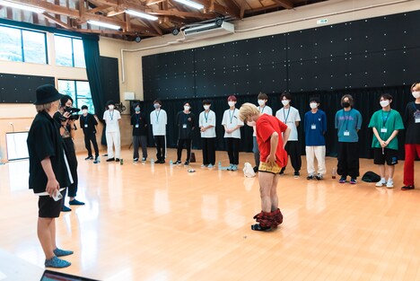 「第二回WACKメンズ合同オーディション2022」の様子。