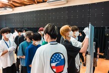 「第二回WACKメンズ合同オーディション2022」の様子。