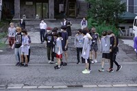 「第二回WACKメンズ合同オーディション2022」早朝二人三脚の様子。