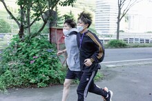 「第二回WACKメンズ合同オーディション2022」早朝二人三脚の様子。