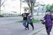 「第二回WACKメンズ合同オーディション2022」早朝二人三脚の様子。