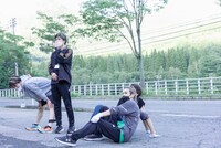 「第二回WACKメンズ合同オーディション2022」早朝二人三脚の様子。