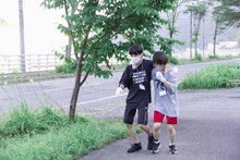 「第二回WACKメンズ合同オーディション2022」早朝二人三脚の様子。