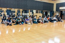 「第二回WACKメンズ合同オーディション2022」の様子。