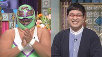 左からスーパー・ササダンゴ・マシン、山里亮太（南海キャンディーズ）。(c)日本テレビ