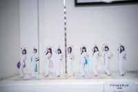 撮り下ろし写真を使用したエビ中アクリルスタンド。