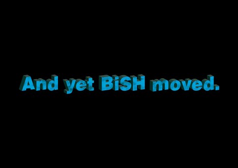 BiSH「And yet BiSH moved.」ロゴ