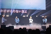 「Wings」を披露するRYOKI、川村壱馬、ユウタ、吉野北人。