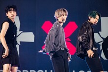 左からSOOBIN、BEOMGYU、YEONJUN。（撮影：曽我美芽）