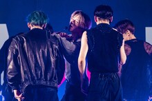 左からYEONJUN、BEOMGYU、SOOBIN。（撮影：曽我美芽）