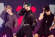 左からBEOMGYU、YEONJUN、SOOBIN。（撮影：曽我美芽）