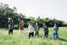 VIDEOTAPEMUSIC、エマーソン北村、潮田雄一、松井泉、mmm、鶴岡龍。（撮影：廣田達也）