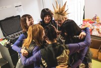 ユメカ・ナウカナ？抜きで円陣を組むASP。