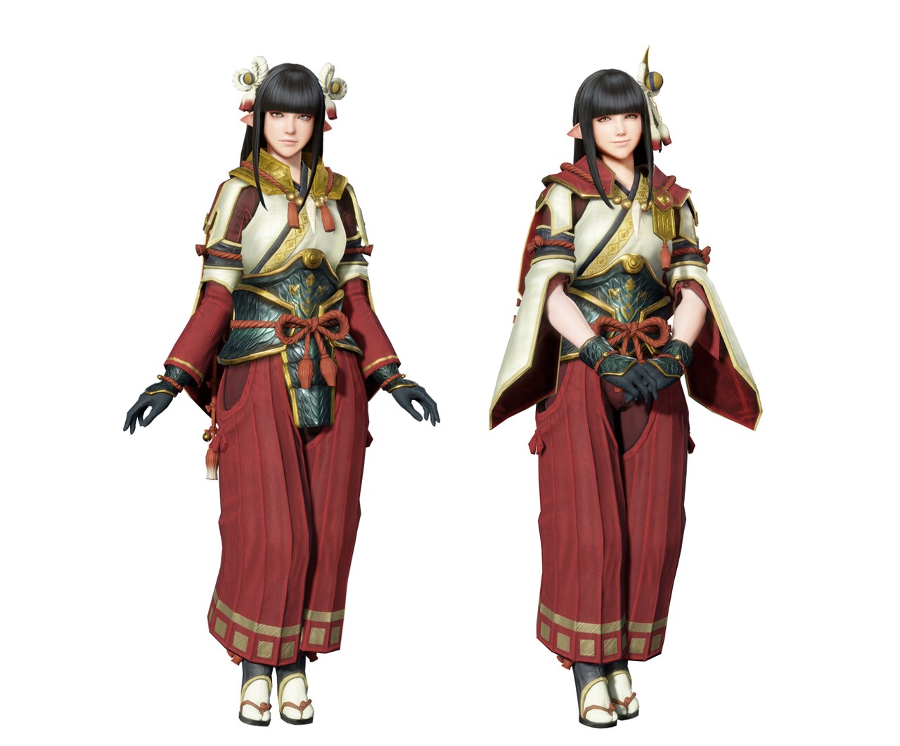 左からミノト、ヒノエ。（画像提供：カプコン）