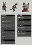 カプコン開発チームによるにあちゃんオトモアイルーのキャラメイクのレシピ。