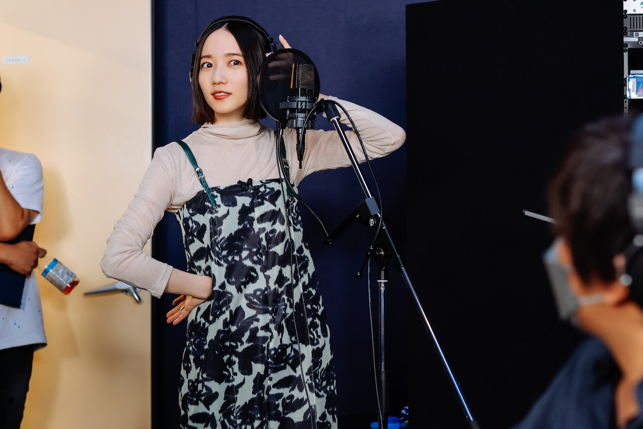 演技指導を受けるのっちさん。