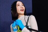 いい音が出た手応えを感じるのっちさん。