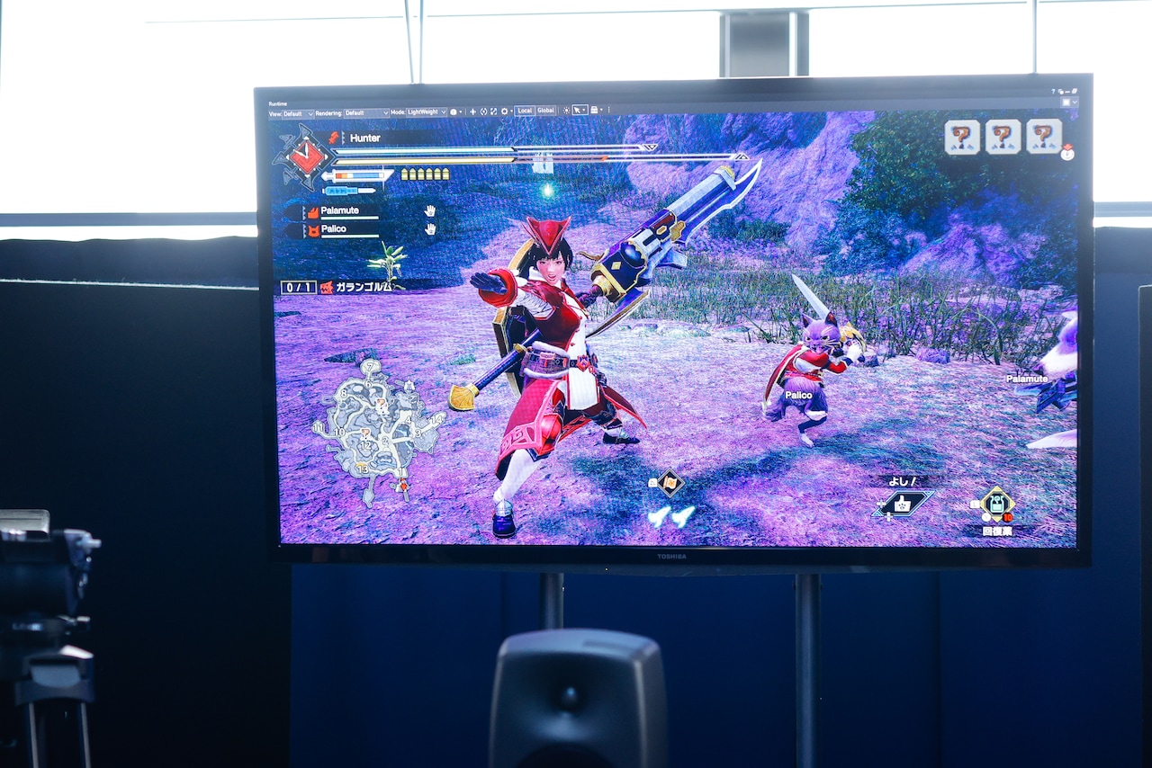 自分の声を実装してプレイしているのっちさんのゲーム画面。