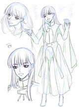 アイナ・ジ・エンドのキャラ画。(c)蟹江鉄史 / 光文社）