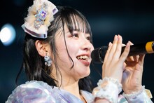 最後の挨拶をする鎮西寿々歌。