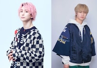 左から佐久間大介（Snow Man）、猪狩蒼弥（HiHi Jets）。