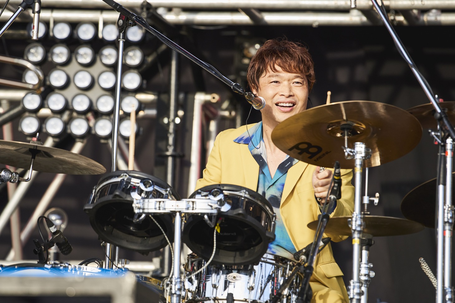 茂木欣一（Dr / 東京スカパラダイスオーケストラ）（撮影：釘野孝宏）