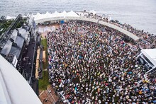 Creepy Nutsのライブの様子。（撮影：釘野孝宏）