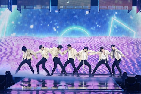 「ENHYPEN WORLD TOUR 'MANIFESTO'」韓国・ソウルSKオリンピックハンドボール競技場公演の様子。(P)&(C) BELIFT LAB Inc.