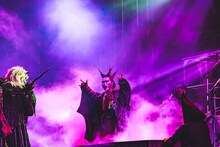 聖飢魔IIの黒ミサの様子。（撮影：青木カズロー）