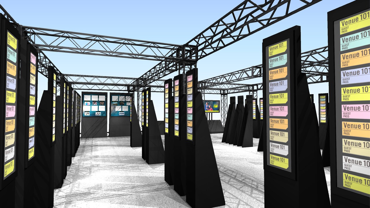 「Venue101 EXTRA」特別展示会の館内イメージ。