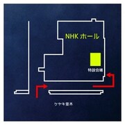 「Venue101 EXTRA」特別展示会の会場図（荒天時）