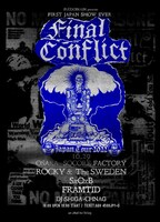 「FINAL CONFLICT JAPAN TOUR 2022」ポスター