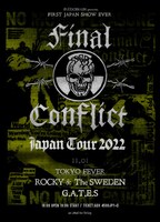 「FINAL CONFLICT JAPAN TOUR 2022」ポスター