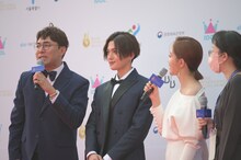 「ソウルドラマアワード2022」に登壇した八木勇征（写真右から2番目）。