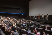 映画「Documentary of artless-飾らない音楽のゆくえ-」公開初日トークショーの様子。（撮影：木原隆裕）