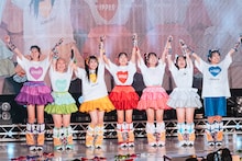 会場の竹の子に感謝の思いを伝えるAppare!。（撮影：真島洸）