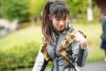 カメラに気付いた桜木心菜。