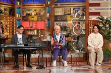 左から武部聡志、ヒャダイン、江崎文武。 (c)テレビ朝日