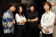 「カミナリグモ 15th Anniversary Tour "Another Trip Another Treasure"」下北沢CLUB Que公演の出演者たち。（撮影：山中善正）