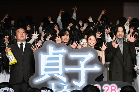 「貞子DX」完成披露試写会の様子。