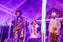 カマシ・ワシントンのステージの様子。 (c)ODD BRICK
All Copyrights Reserved.