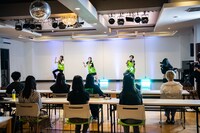 最後の実技試験に挑むチーム馬力（ノノカ、ユリア、ルリ）。