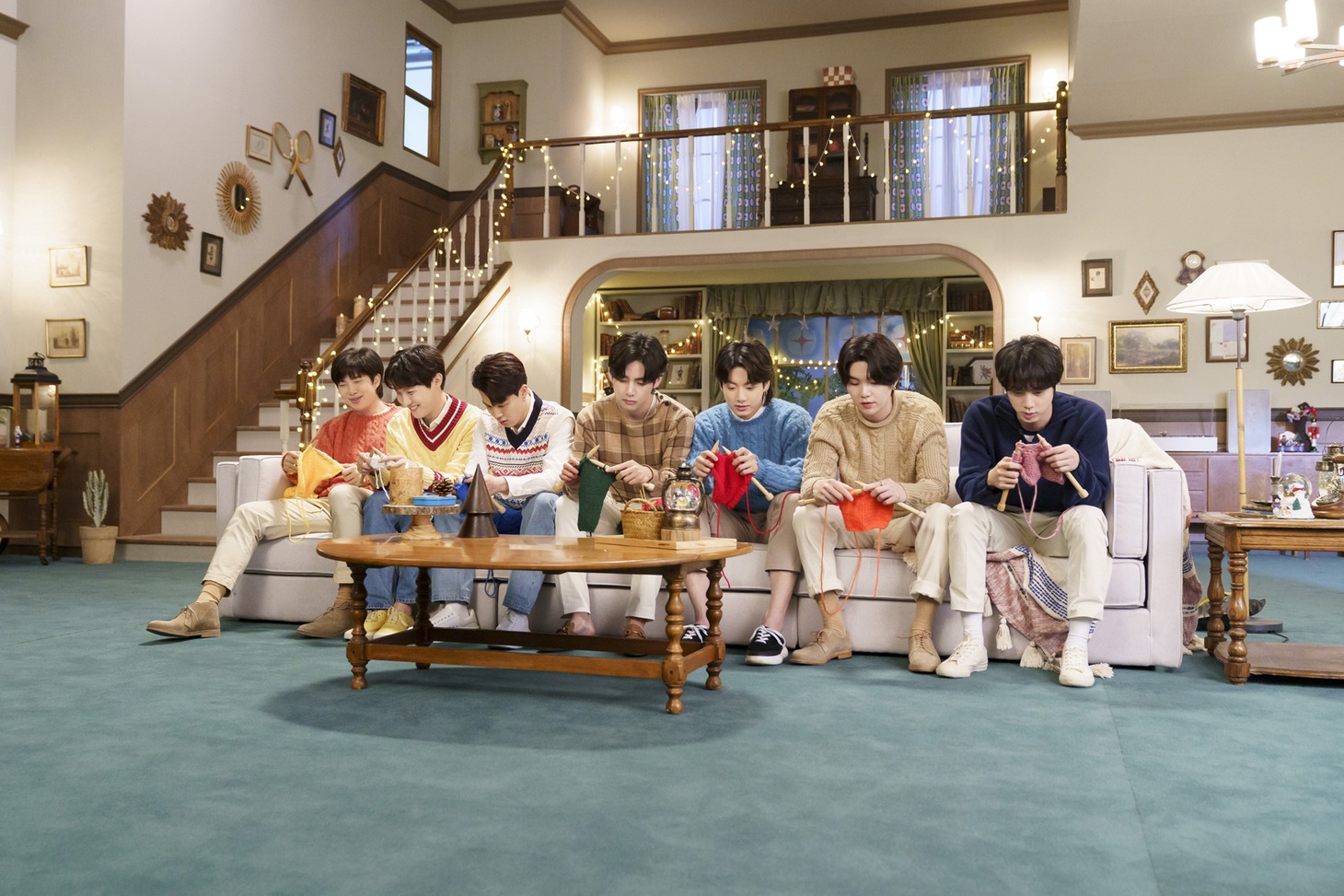 「XYLITOL×BTS Smile Winter」 編のメイキングカット。
