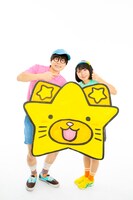 にゃんこスター。左がスーパー3助。