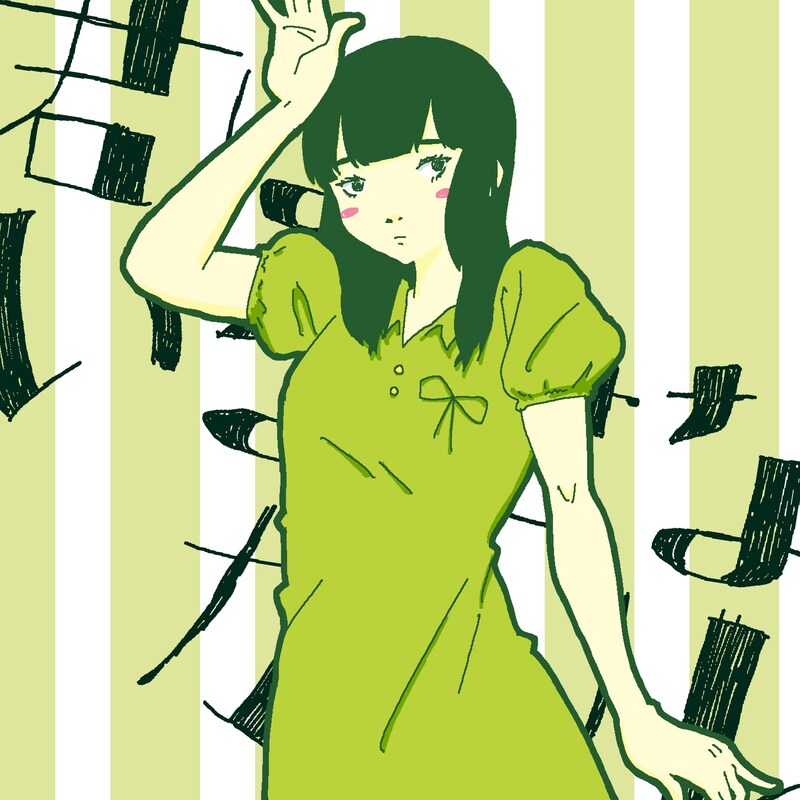 ネクライトーキー「君はいなせなガール(藤田ver.)」配信ジャケット